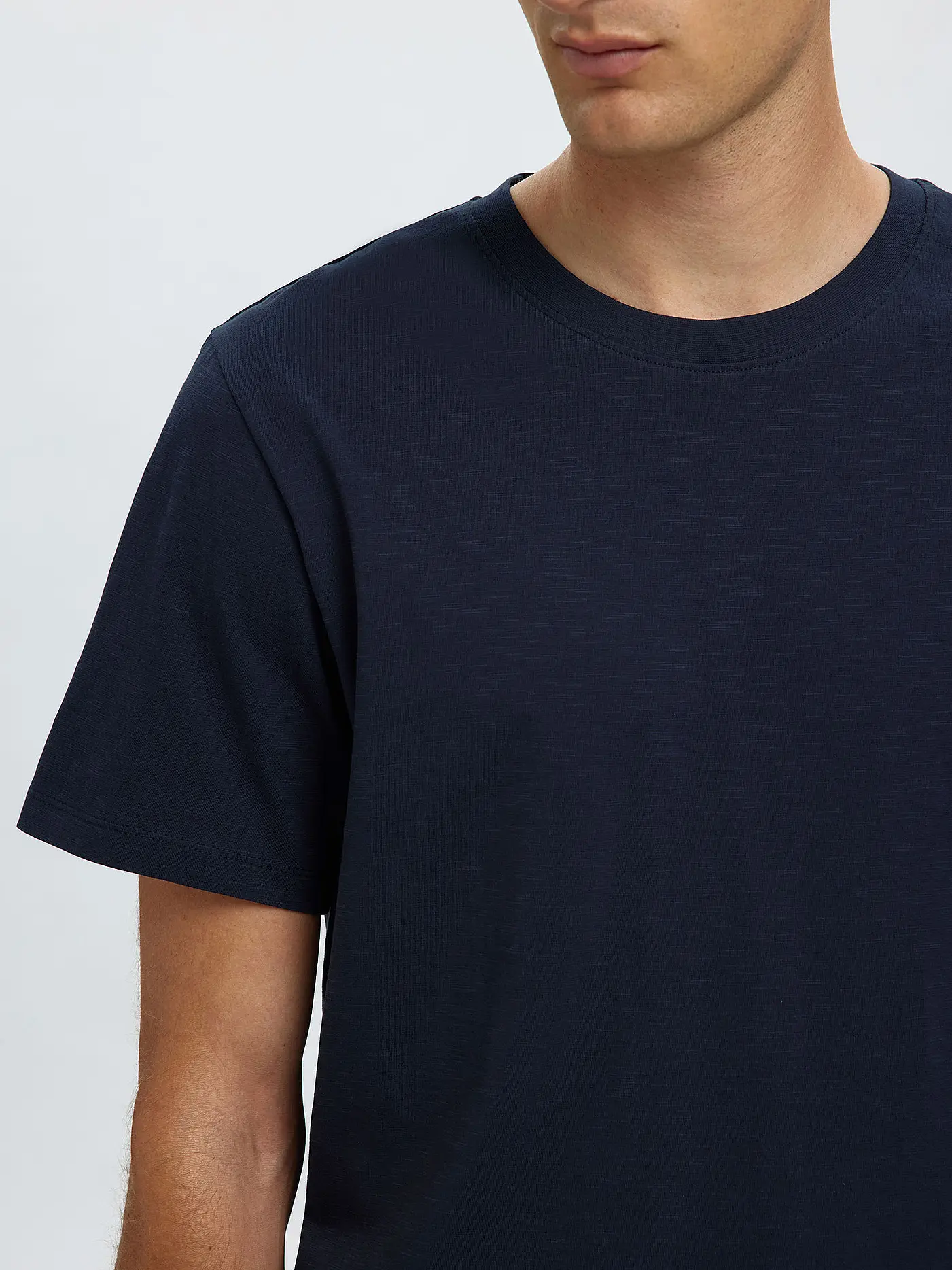 SELECTED | T-Shirt SLHASPEN | blau