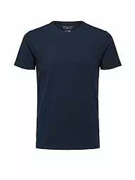 SELECTED | T-Shirt SLHNEWPIMA | blau