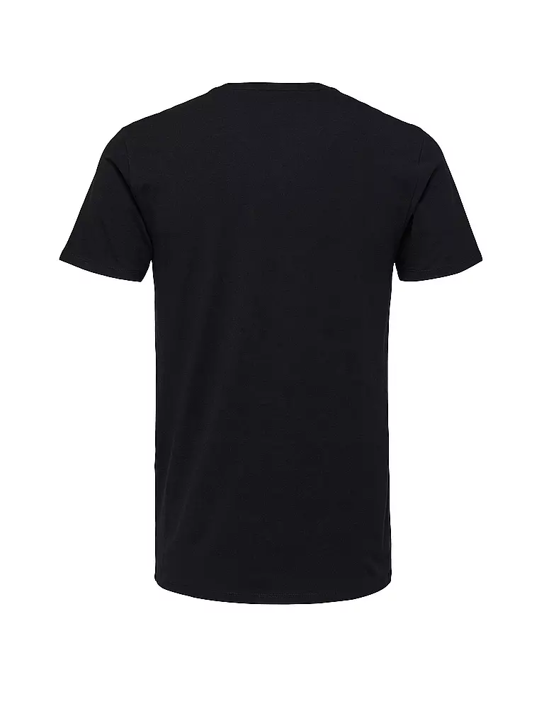 SELECTED | T-Shirt SLHNEWPIMA | schwarz