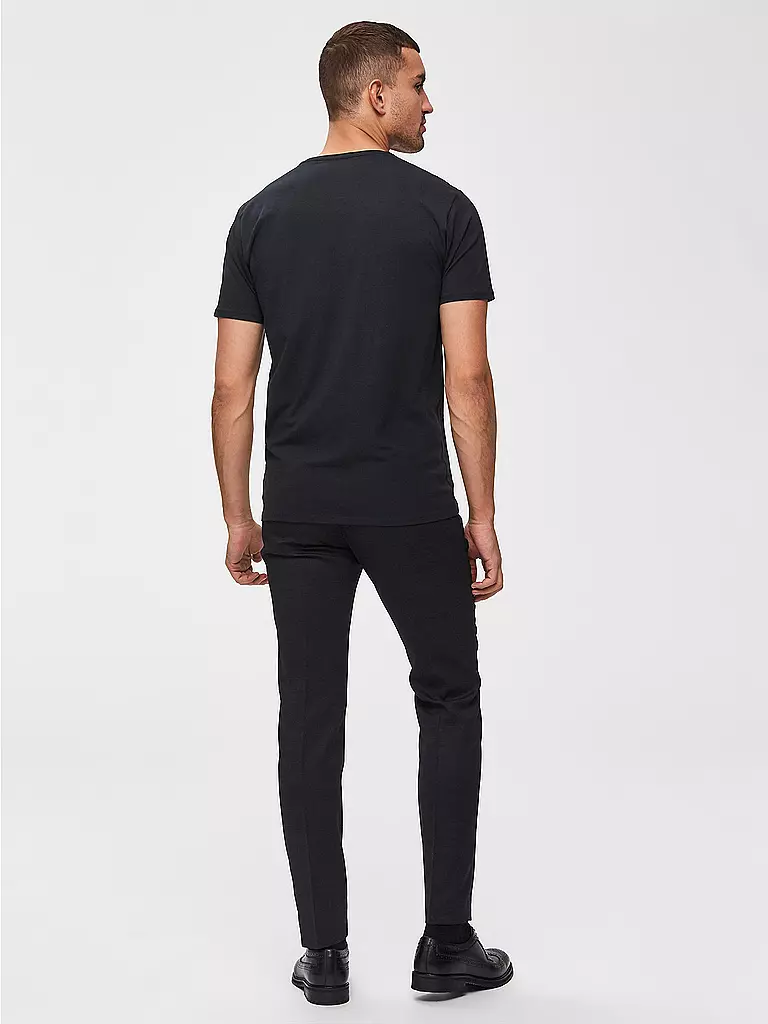 SELECTED | T-Shirt SLHNEWPIMA | schwarz