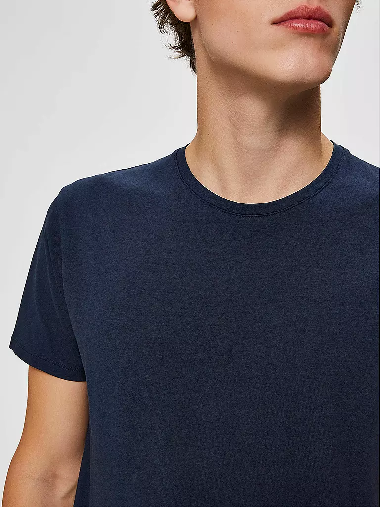 SELECTED | T-Shirt SLHNEWPIMA | blau