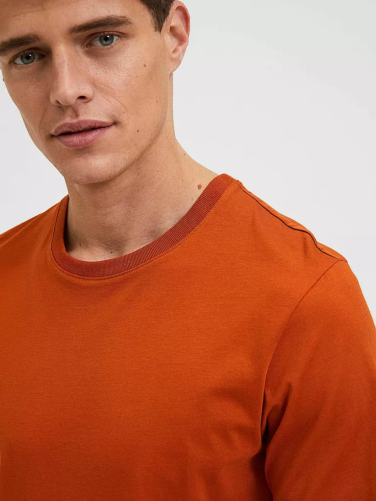 SELECTED | T-Shirt SLHNORMAN | orange