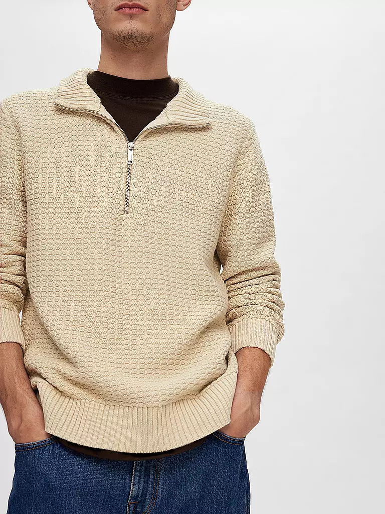 SELECTED | Troyer Pullover  SLHTHIM | beige