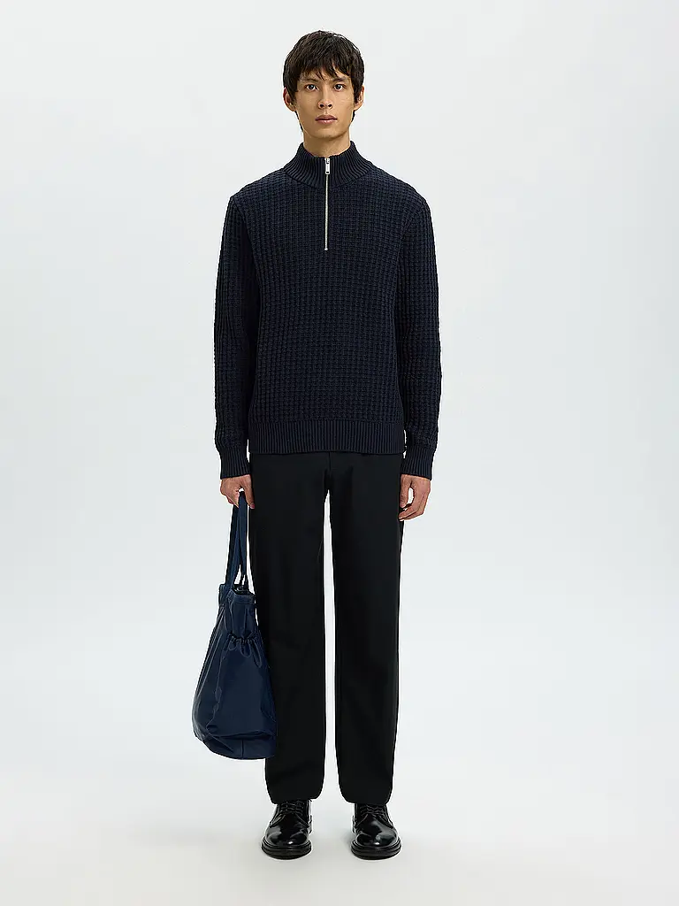 SELECTED | Troyer Pullover  | blau