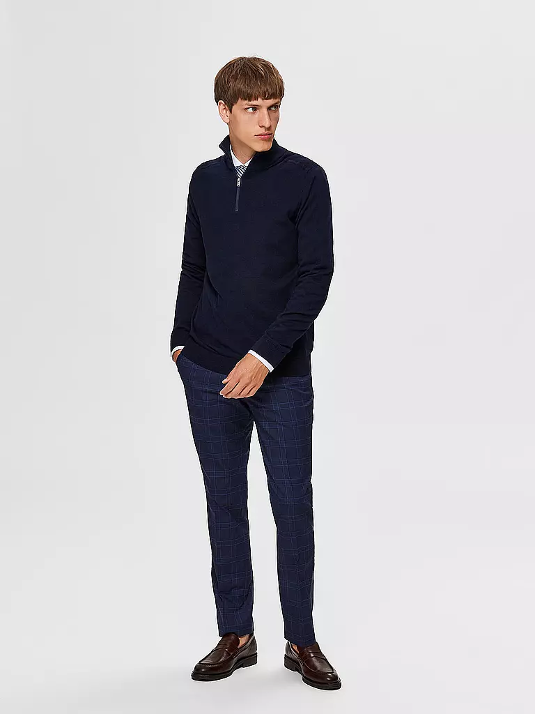 SELECTED | Troyer Pullover SLHBERG | blau