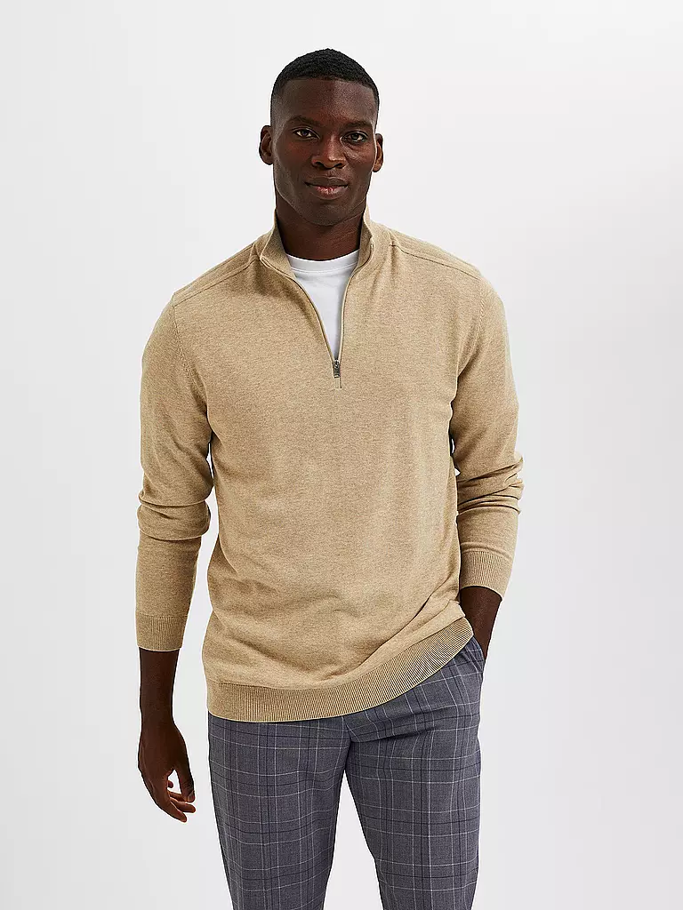 SELECTED | Troyer Pullover SLHBERG | beige