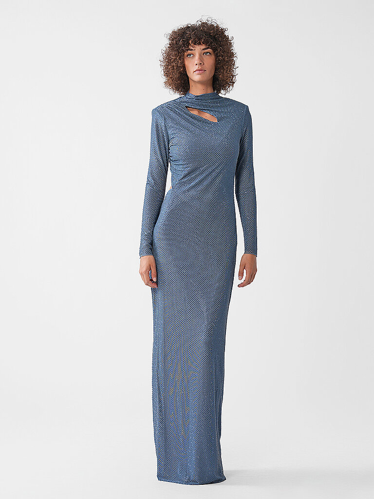 SELF-PORTRAIT Maxikleid  blau | 38
