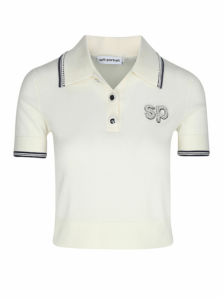SELF-PORTRAIT Poloshirt  creme | M