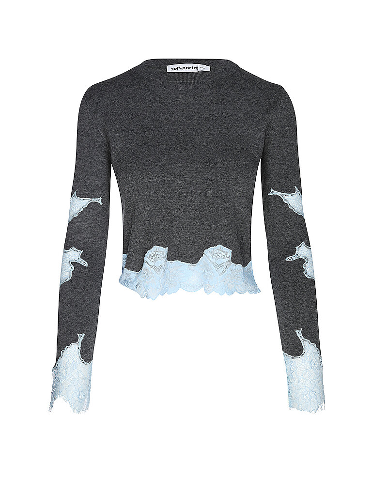 SELF-PORTRAIT Pullover  grau | XS
