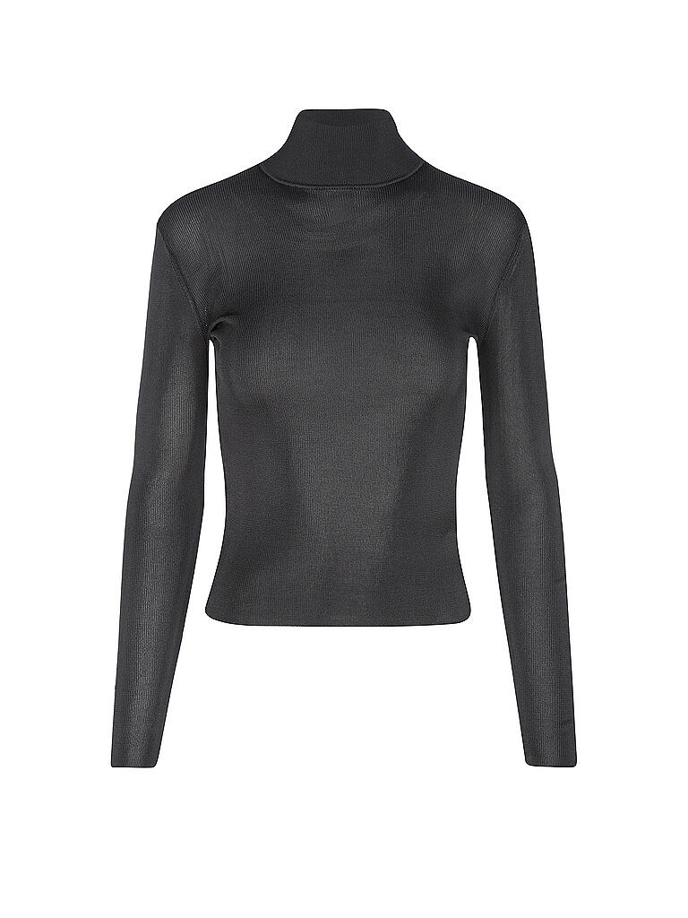 SELF-PORTRAIT Rollkragenpullover  grau | L