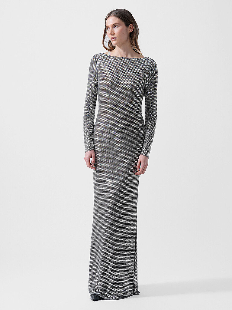 SELF-PORTRAIT Abendkleid  silber | 38