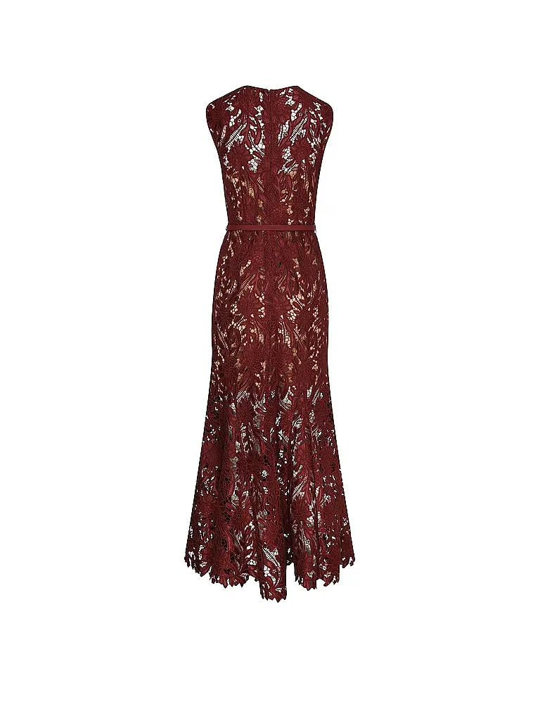 SELF-PORTRAIT | Abendkleid  | Dunkelrot