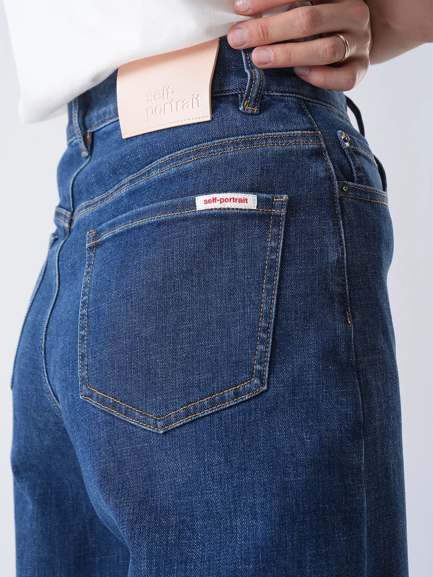 SELF-PORTRAIT | Jeans Balloon Fit  | blau