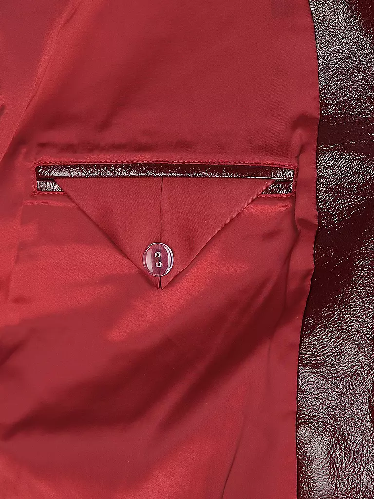 SELF-PORTRAIT | Lederjacke | dunkelrot