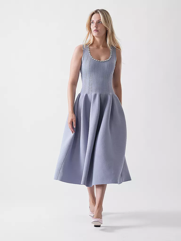 SELF-PORTRAIT | Midikleid  | hellblau