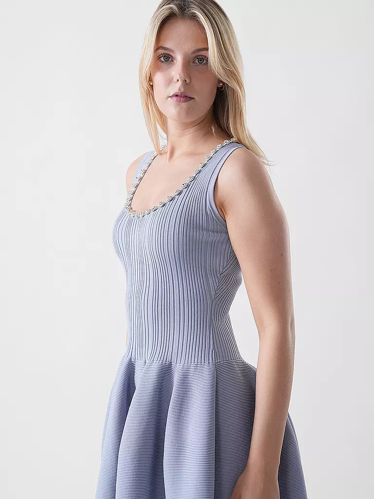 SELF-PORTRAIT | Midikleid  | hellblau