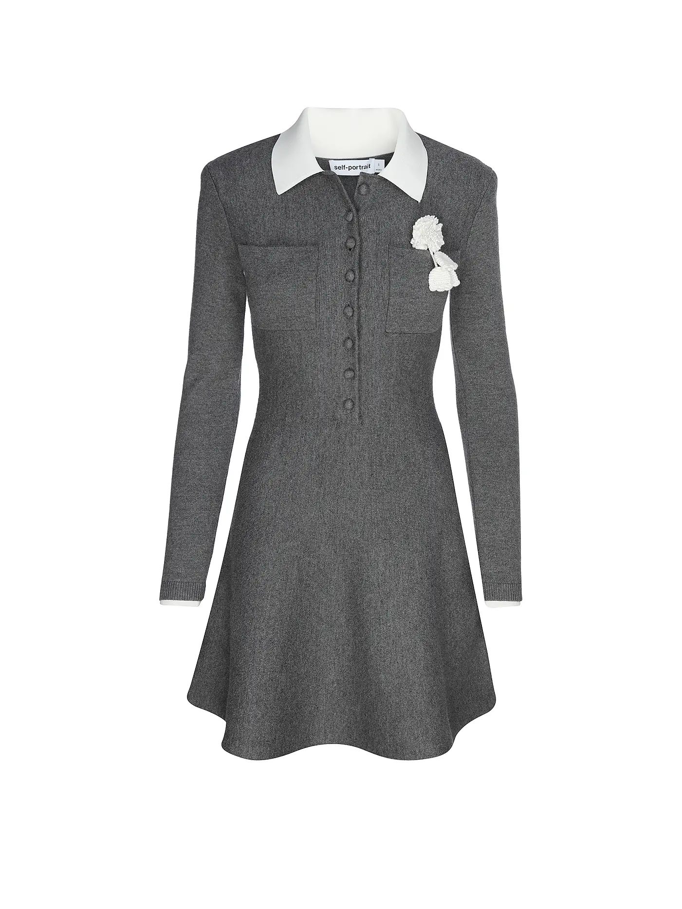 SELF-PORTRAIT | Minikleid  | grau