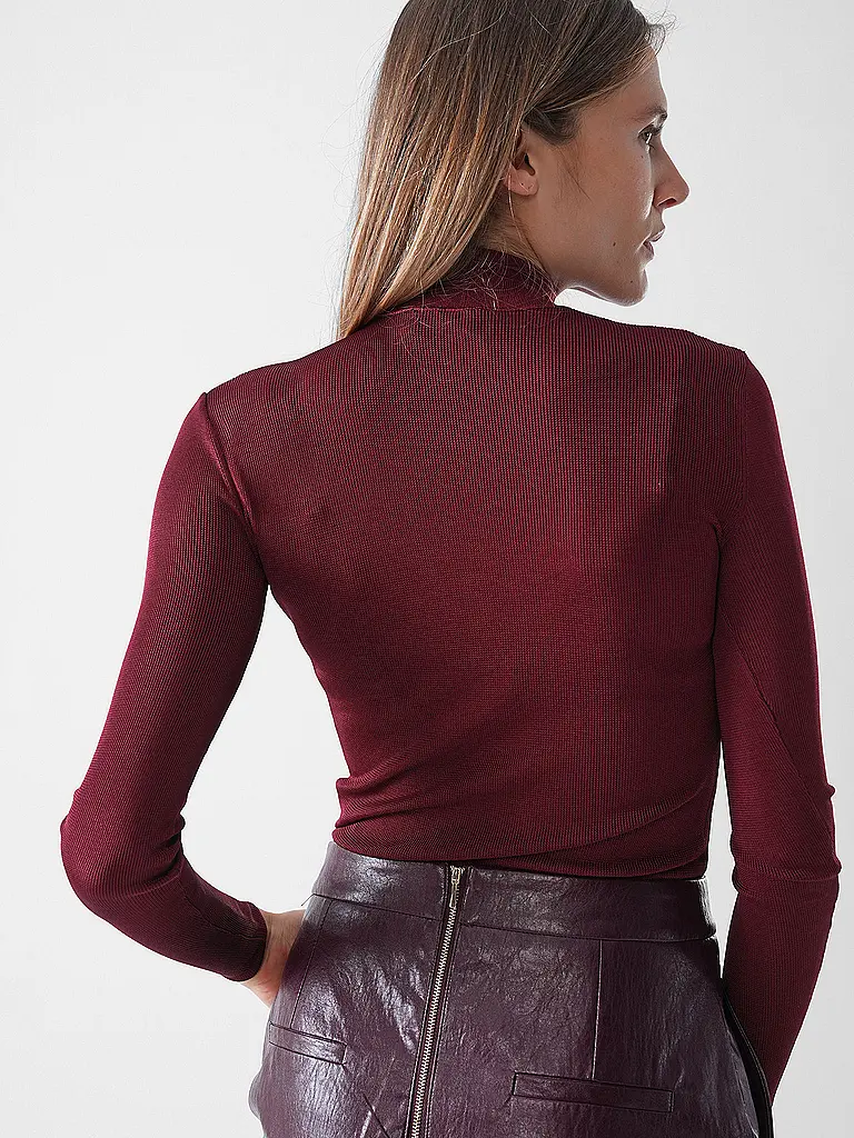 SELF-PORTRAIT | Rollkragenpullover  | dunkelrot