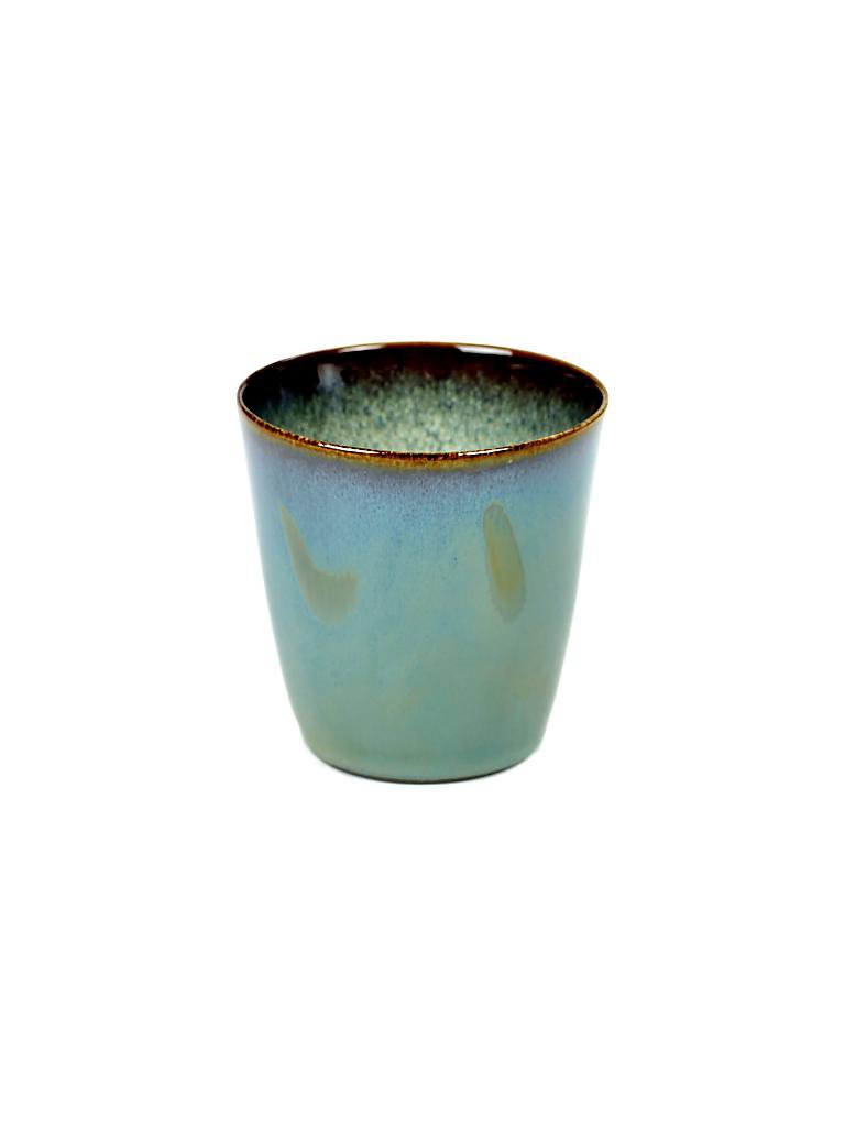 SERAX | Becher Conisch "Terres de Rêves" 7,5cm (Smokey Blue) | blau