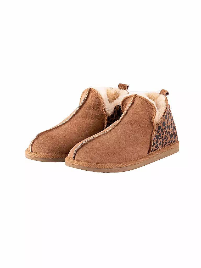 SHEPHERD OF SWEDEN | Hausschuhe - Schaffellpantoffeln Annie | camel