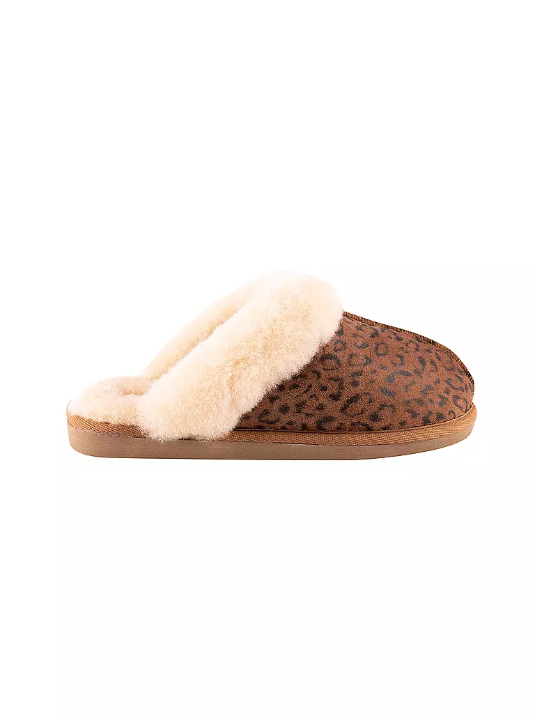 SHEPHERD OF SWEDEN | Hausschuhe - Slipper Jessica leo chestnut | camel