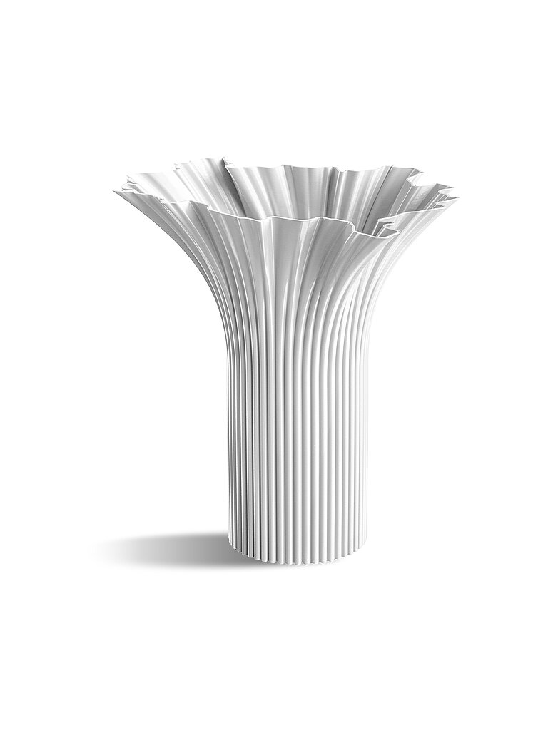 Vase Wiener Bloym Stucco White weiss baby