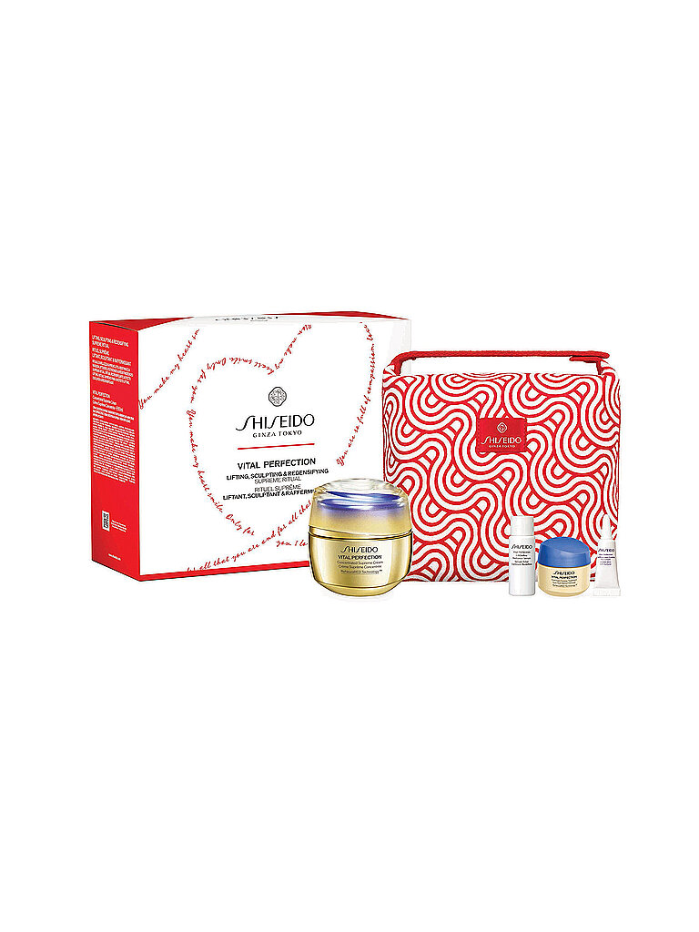 SHISEIDO Geschenkset - VITAL PERFECTION SUPREME POUCH SET 50ml / 7ml / 15ml / 3ml