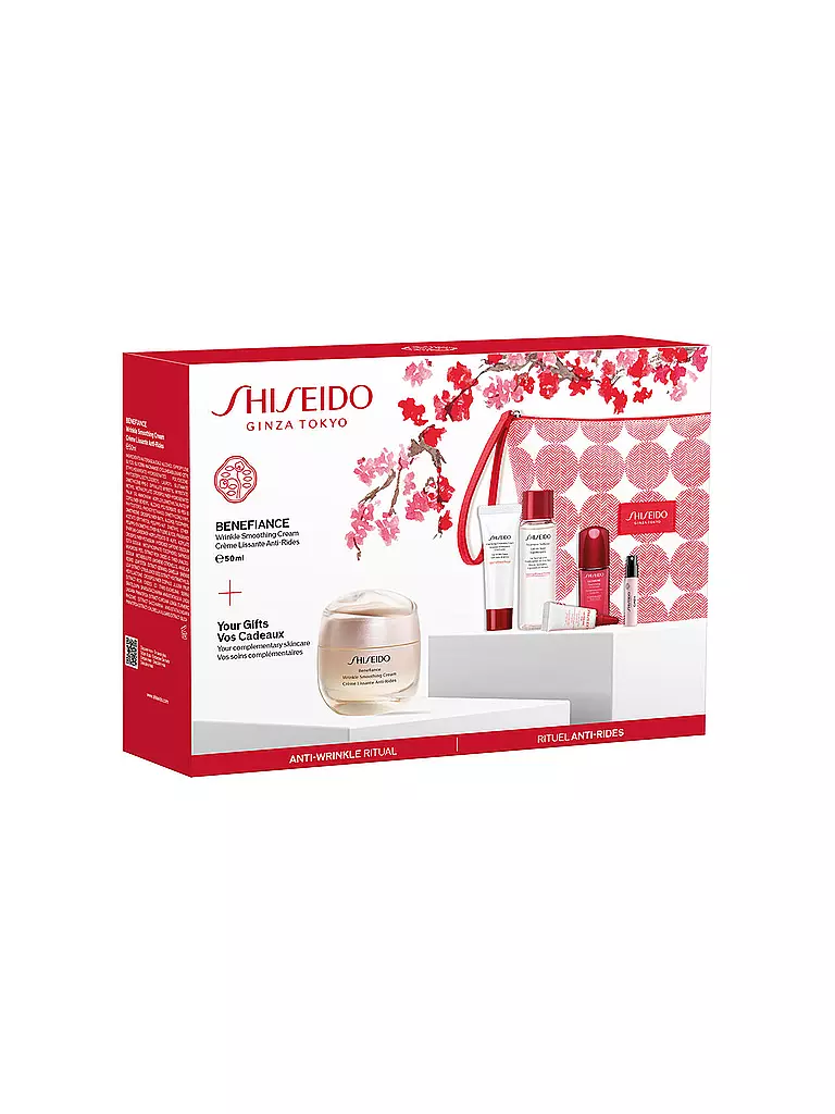 SHISEIDO | Geschenkset - Benefiance Wrinkle Smoothing Cream Set 50ml / 15ml / 30ml / 10ml / 3ml / 0,8ml | keine Farbe