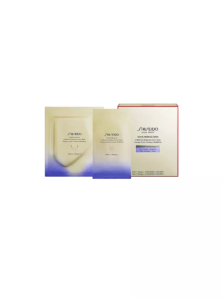 SHISEIDO | Vital Perfection Liftdefine Radiance Face Mask 6 Stk | keine Farbe