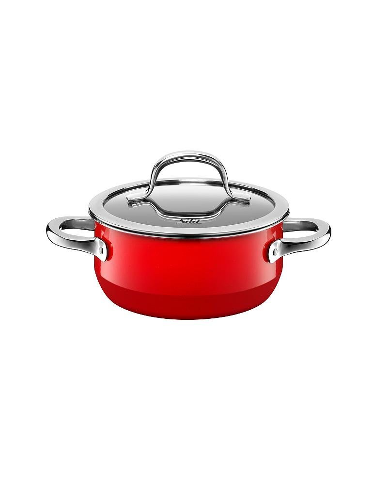 SILIT | Bratentopf mit Deckel 16cm/1,3l (Passion Red) Silargan | rot