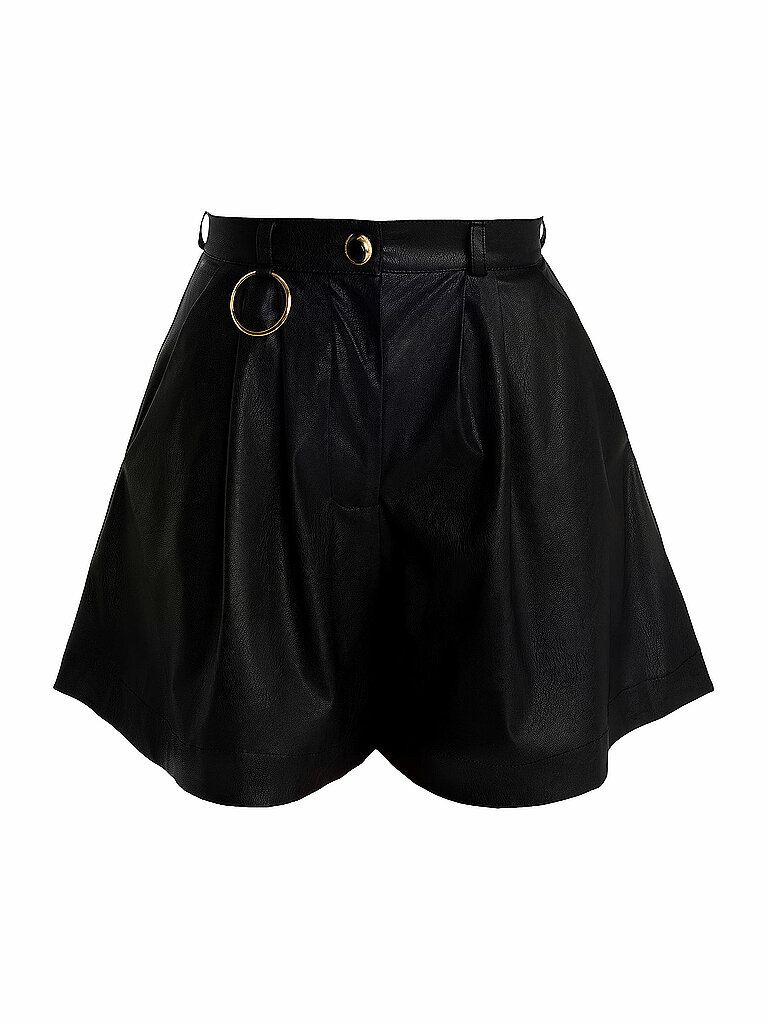 SILVIA SCHNEIDER Shorts in Lederoptik  schwarz | 34