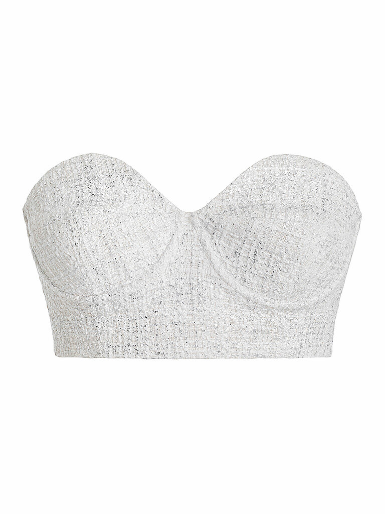 Top Cropped Fit silber 36 damen