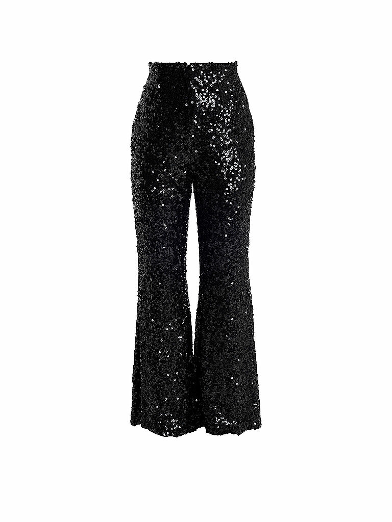 Hose Flared Fit schwarz 38 damen