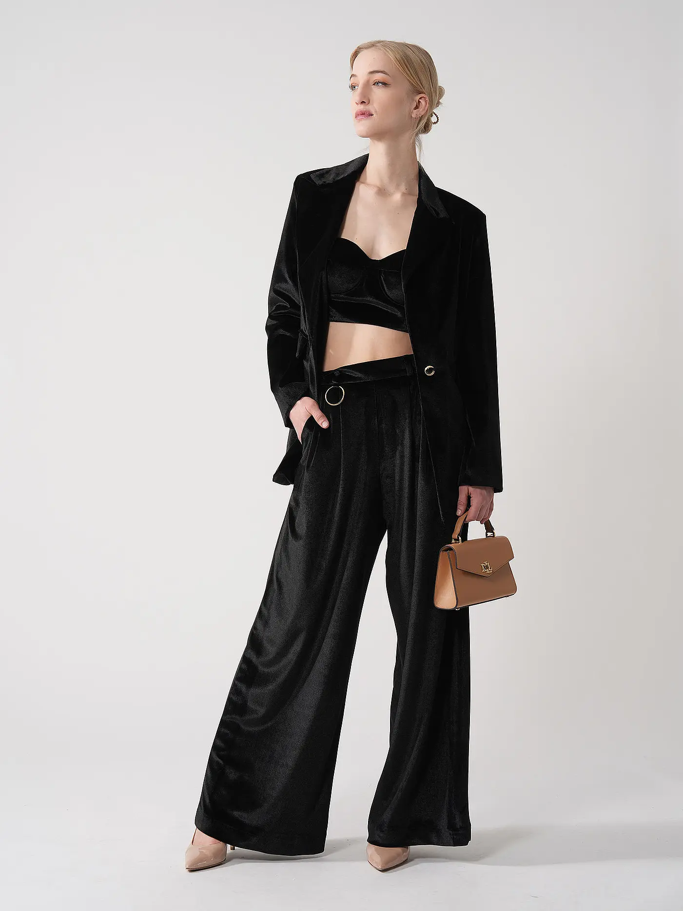SILVIA SCHNEIDER | Samthose  | schwarz