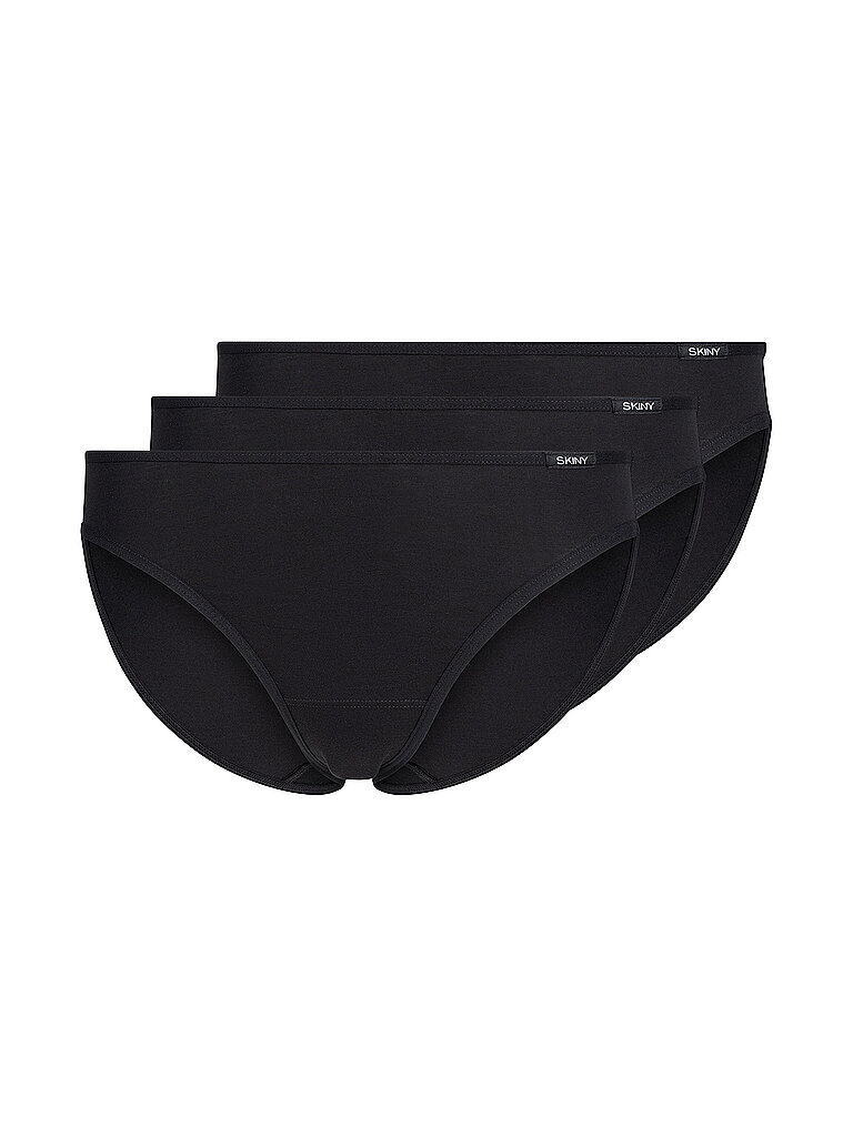 SKINY Slip 3er Pkg. COTTON ESSENTIALS black schwarz | 36