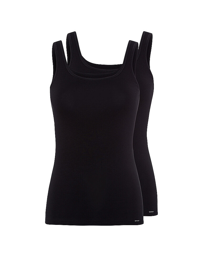 SKINY Top 2er Pkg. ADVANTAGE COTTON black schwarz | 36