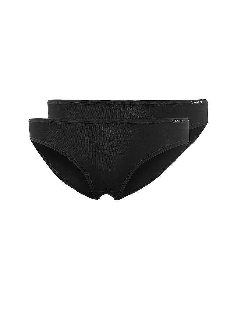 Slip 2er Pkg ADVANTAGE COTTON black schwarz 36 damen