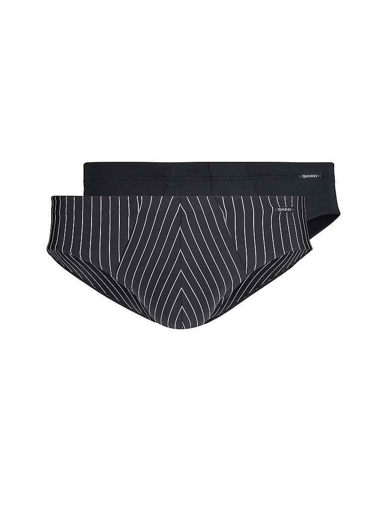 SKINY Brasil-Slip 2er Pkg. MICRO MULTIPACK blackstripe selection schwarz | S