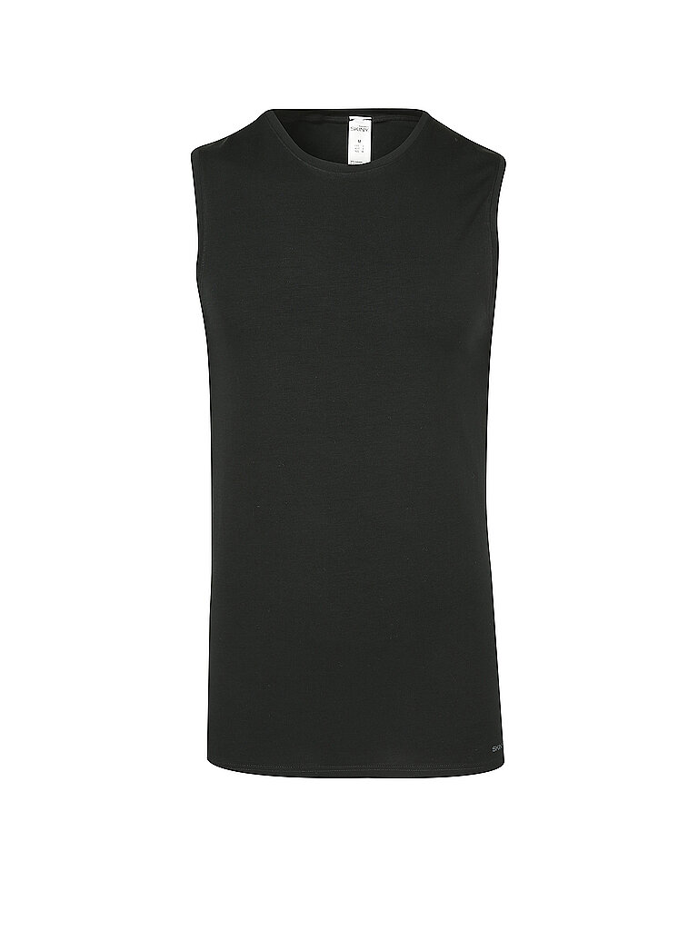 SKINY Tank Top Organic Cotton Deluxe Anthra schwarz | M