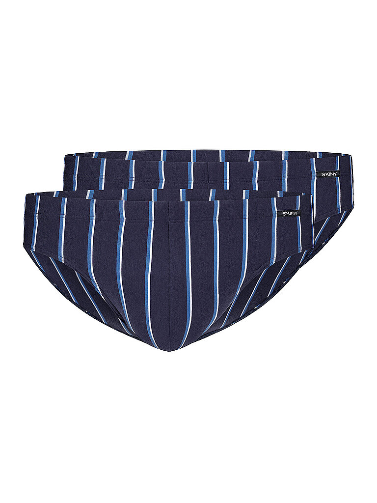 Brasil Slip 2er Pkg COTTON ADVANTAGE crownblue stripes blau XL herren