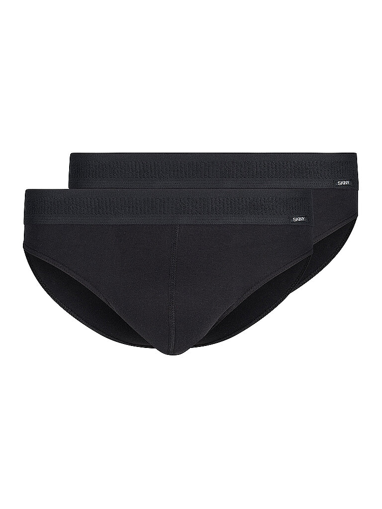 Slip 2er Pkg. COTTON RETRO black schwarz M herren