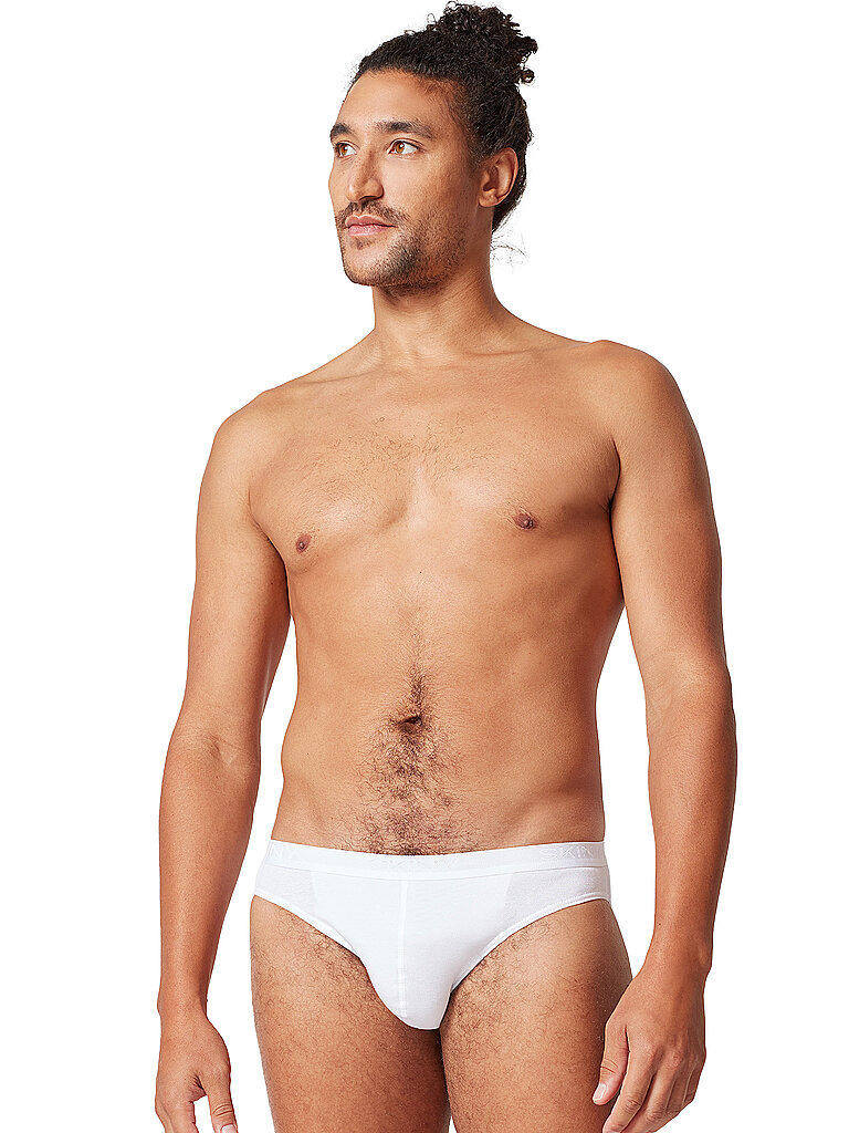 SKINY Slip 2er Pkg. COTTON RIB white weiss | S