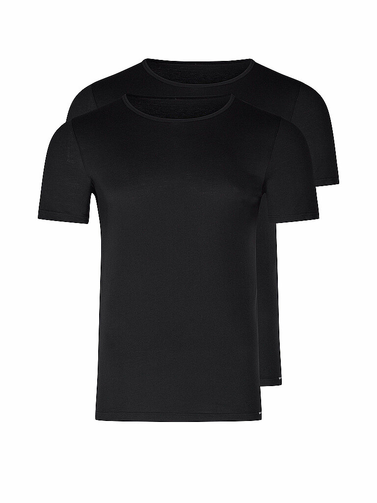 T-Shirt 2er Pkg. black schwarz M herren