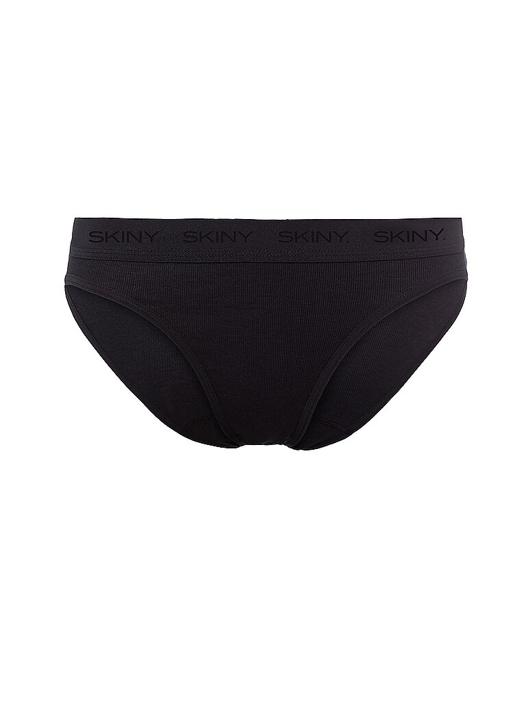 Rio Slip 2er Pkg COTTON RIB black schwarz 38 damen