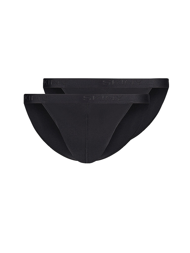 Slip 2er Pkg. COTTON RIB black schwarz M herren