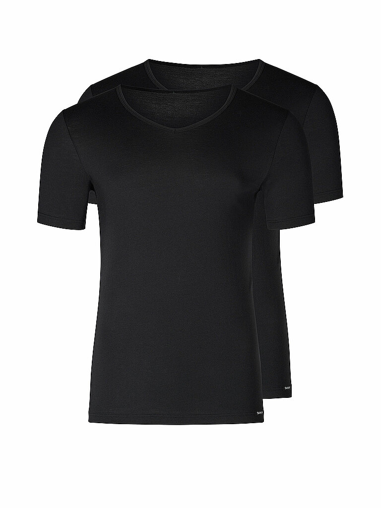 T-Shirt 2er Pkg. black schwarz XXL herren