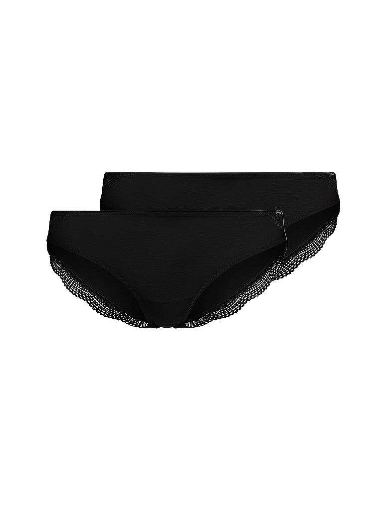 Slip 2er Pkg. CLASSICOTTON black schwarz 38 damen