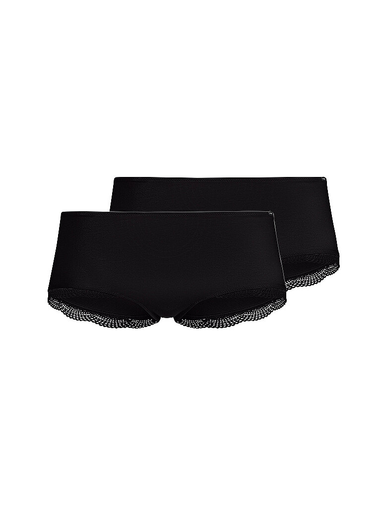 Panty 2er Pkg CLASSICOTTON black schwarz 42 damen