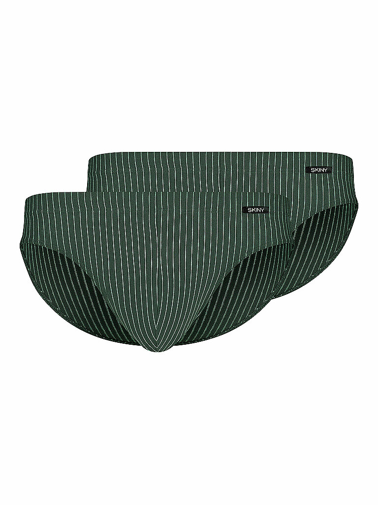 SKINY Brasil Slip 2er Pkg COTTON ADVANTAGE olive stripes olive | S