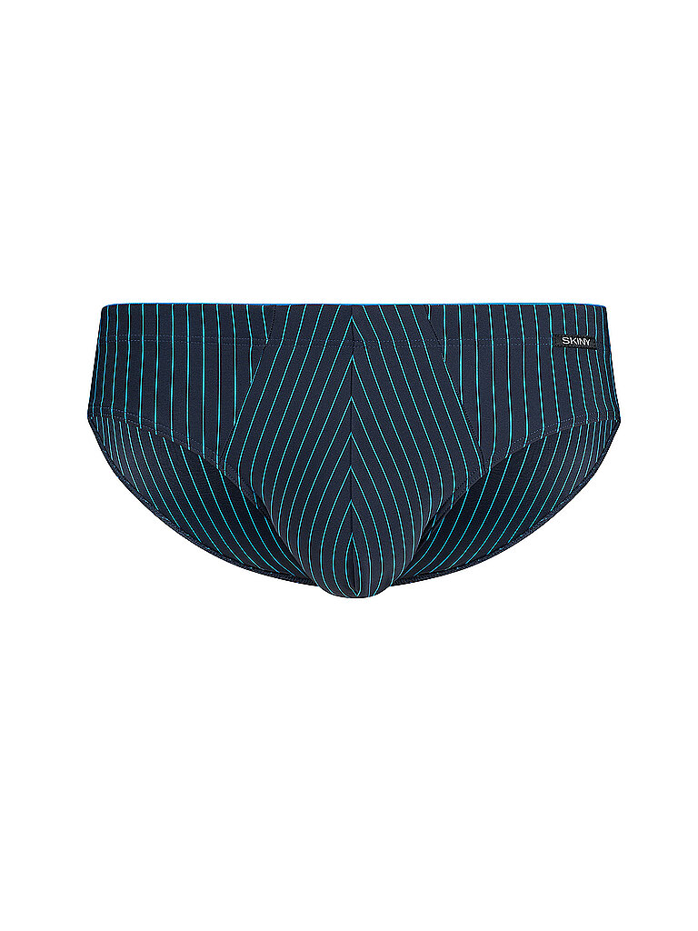 Brasil-Slip 2er Pkg. MICRO MULTIPACK bluejewel stripes selection blau S herren